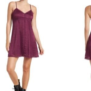 Alice + Olivia Genevieve Spaghetti Strap Dress Boysnberry size 8